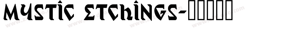 Mystic Etchings字体转换